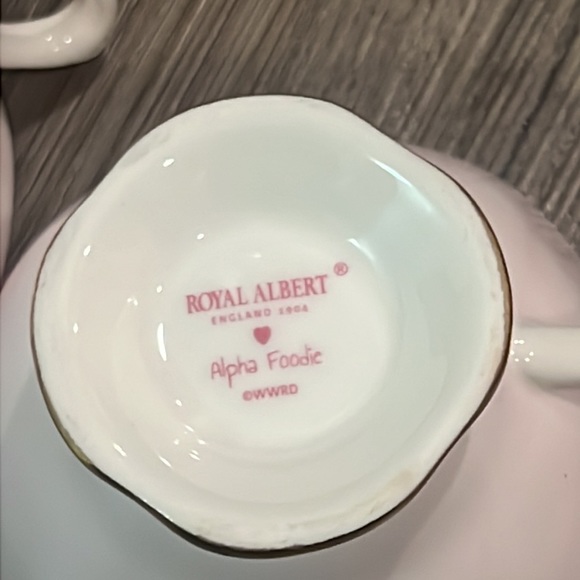 Royal Albert Alpha Foodie Set of 2 Teacups - Picture 3 of 4